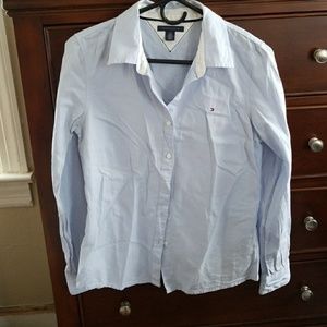 Light blue blouse